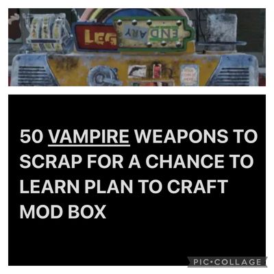 50 Vampire Scrip Weapons