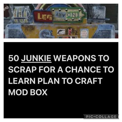 50 Junkie Perk Scrip