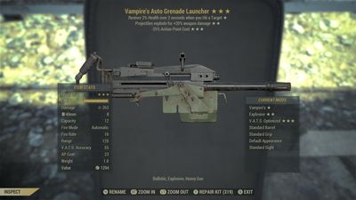 Vampire Explosive 25 Auto Grenade Launcher