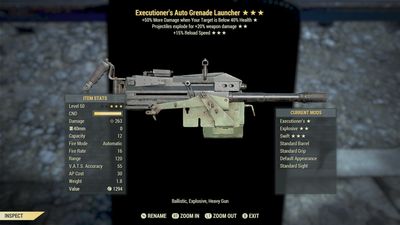 Executioners Explosive 15r Auto Grenade Launcher