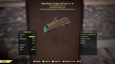 Ghoul Slayers AP Sentinel Trapper LL