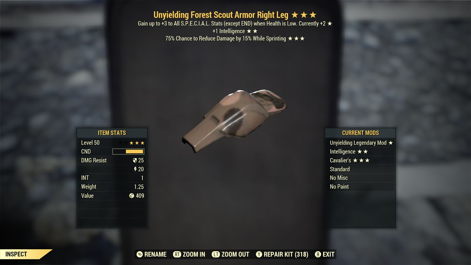 Unyielding Intel Cavalier F Scout RL