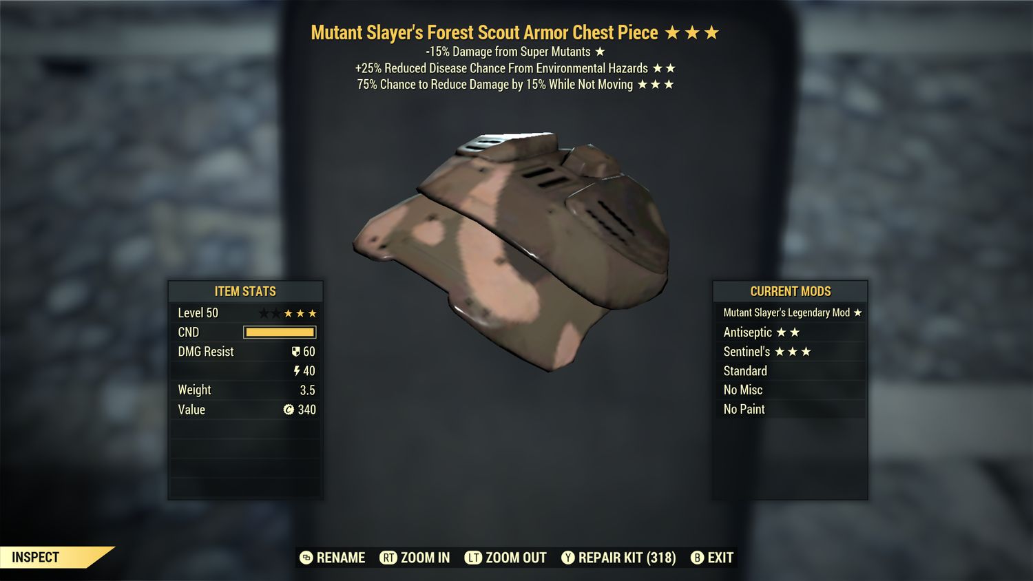 Mutant Slayers EDE Sentinel F Scout Chest