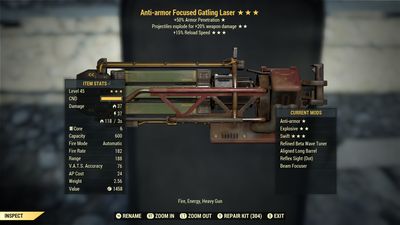 Anti Armor Explosive 15r Gatling Laser