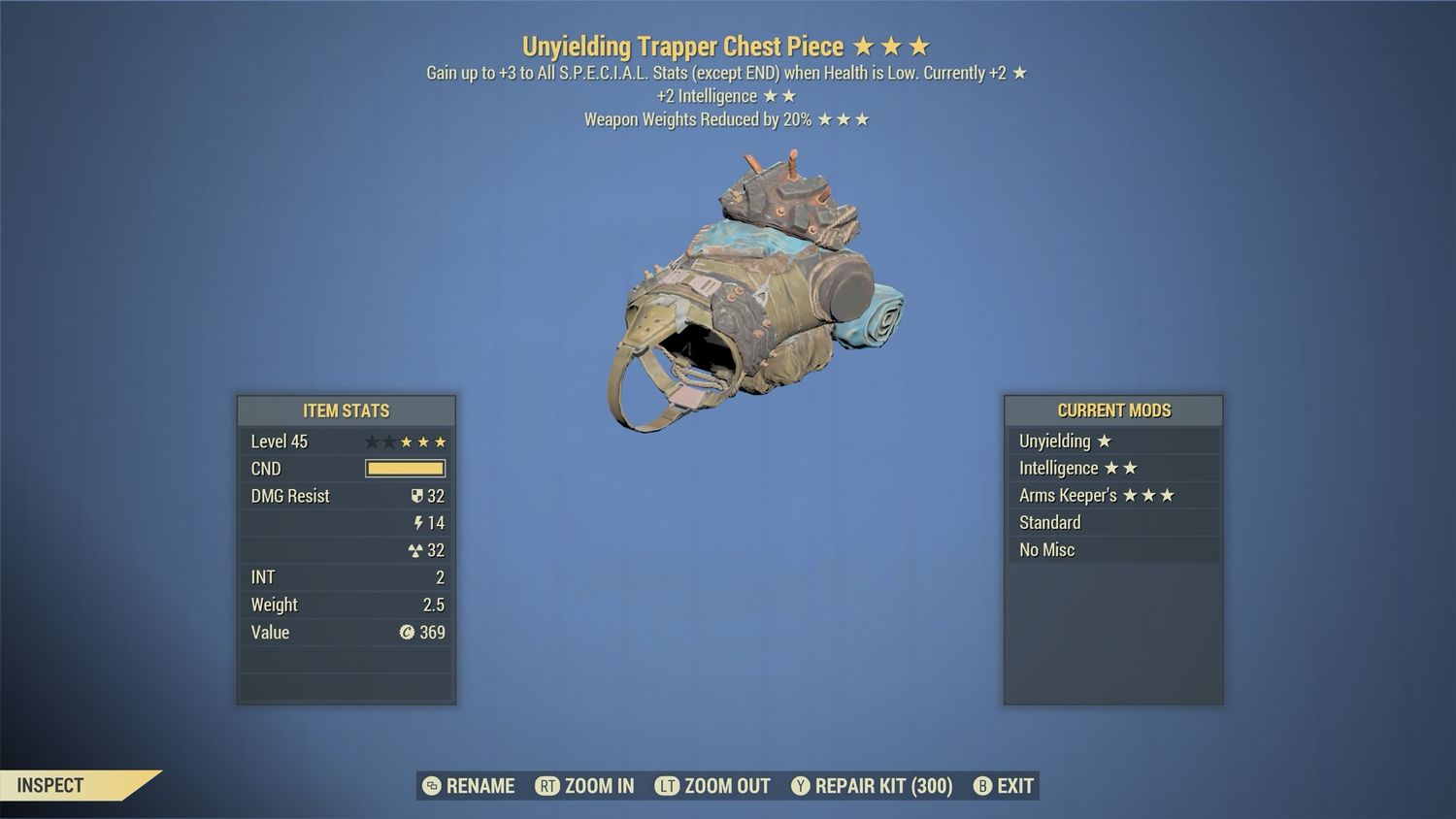 Unyielding Intelligence WWR Trapper Full Set