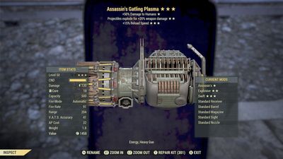 Assassins Explosive 15r Gatling Plasma