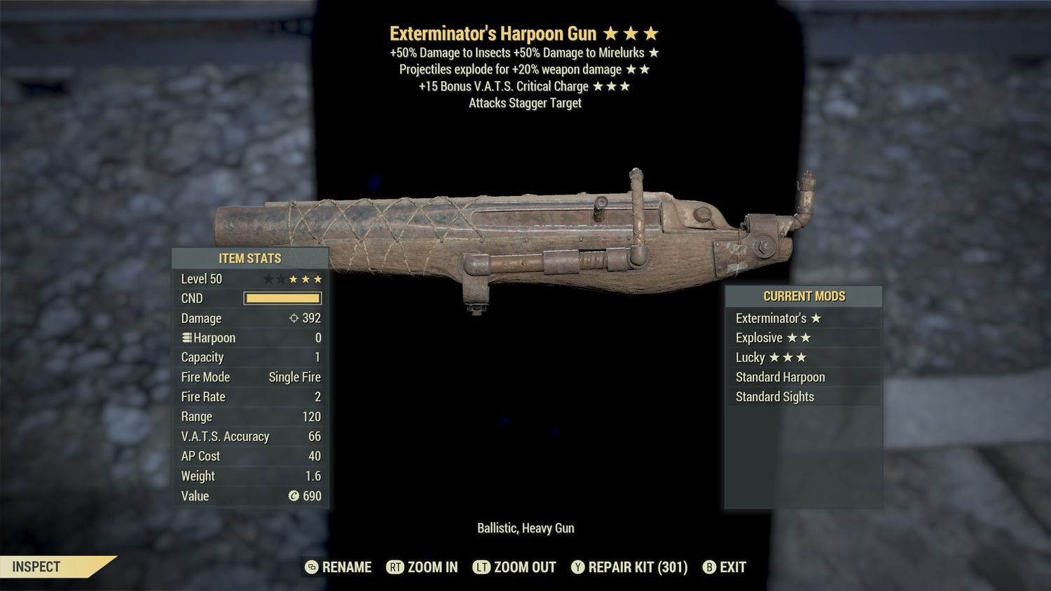 Exterminators Explosive 15c Harpoon Gun