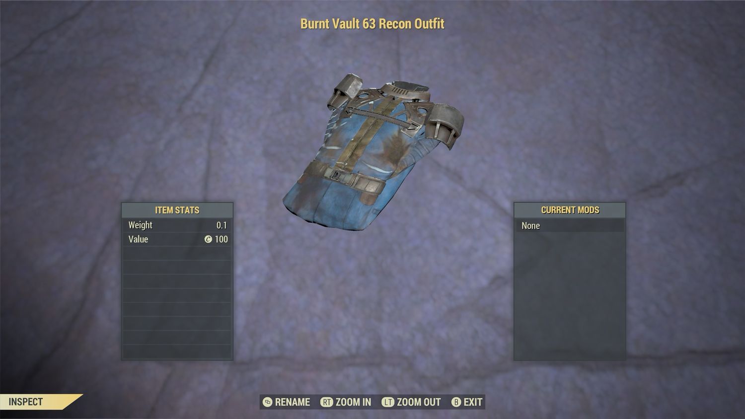 Burnt Vault 63 Recon Outfit