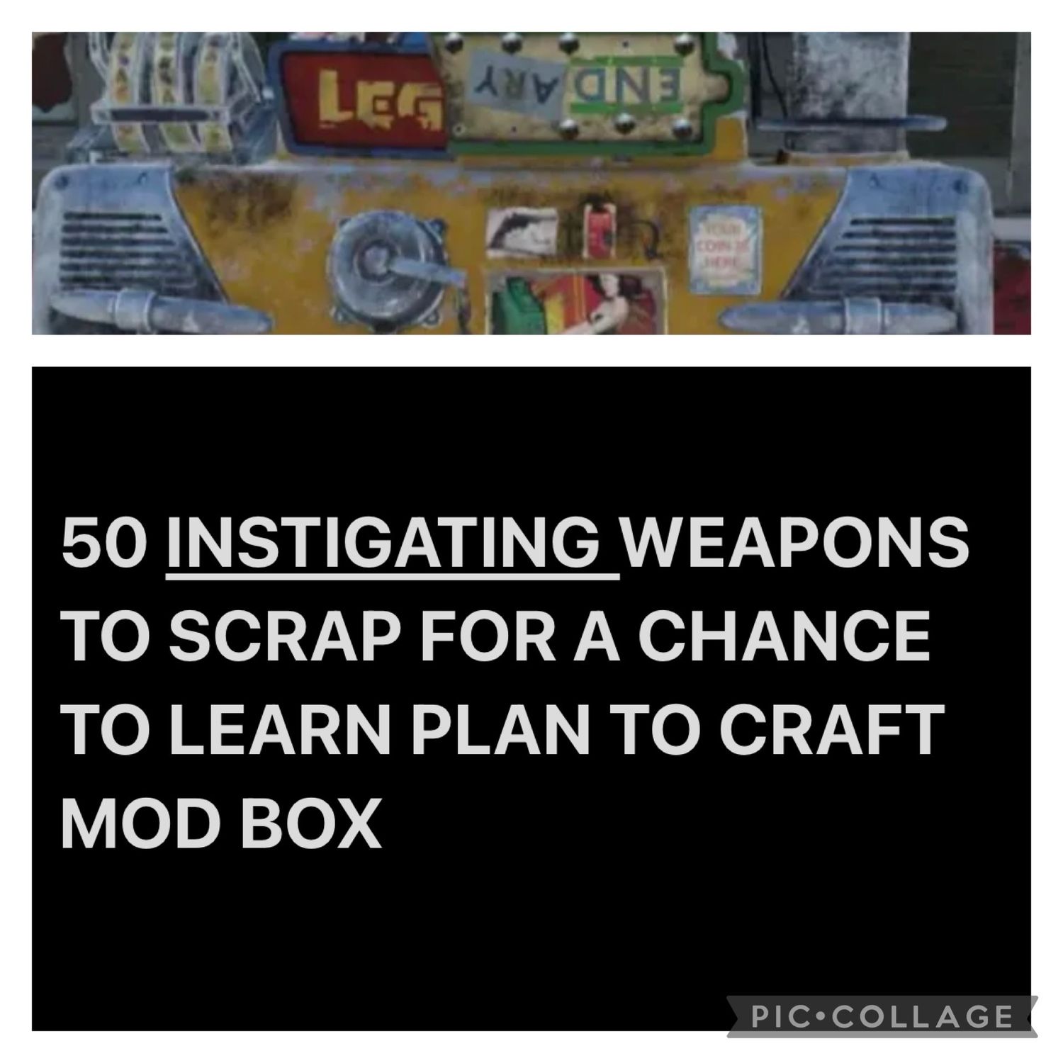 50 Instigating Scrip Weapons