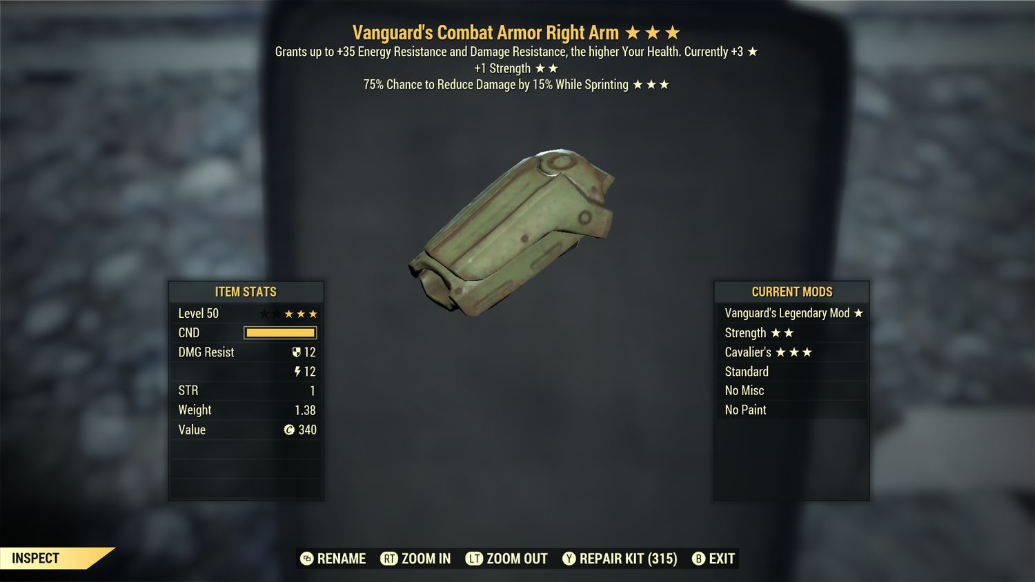 Vanguard S Cavalier Combat RA