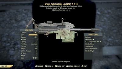 Furious Explosive 25 Auto Grenade Launcher
