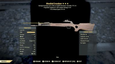 Bloodied Explosive 15r Crossbow