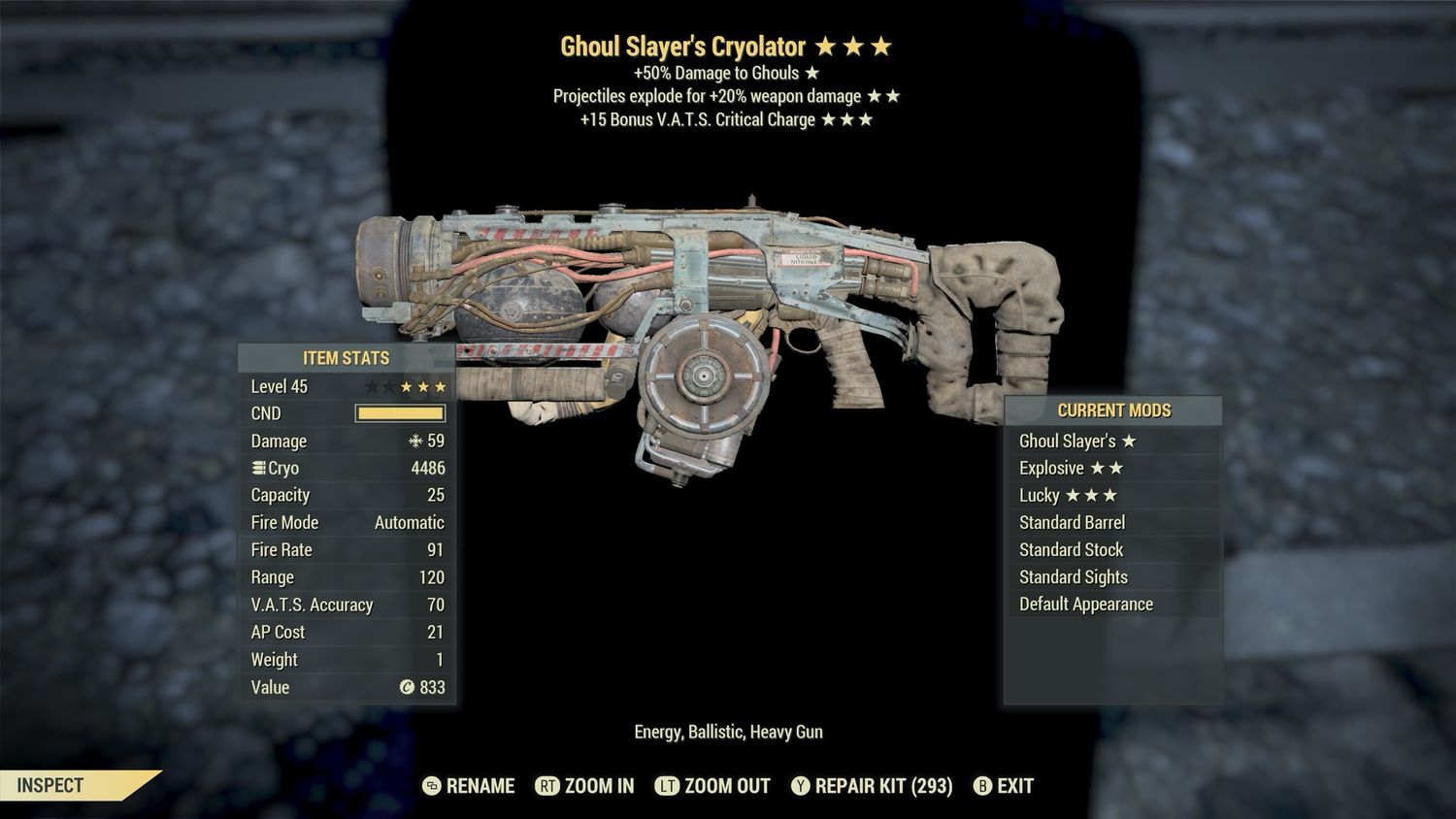 Ghoul Slayers Explosive 15c Cryolator