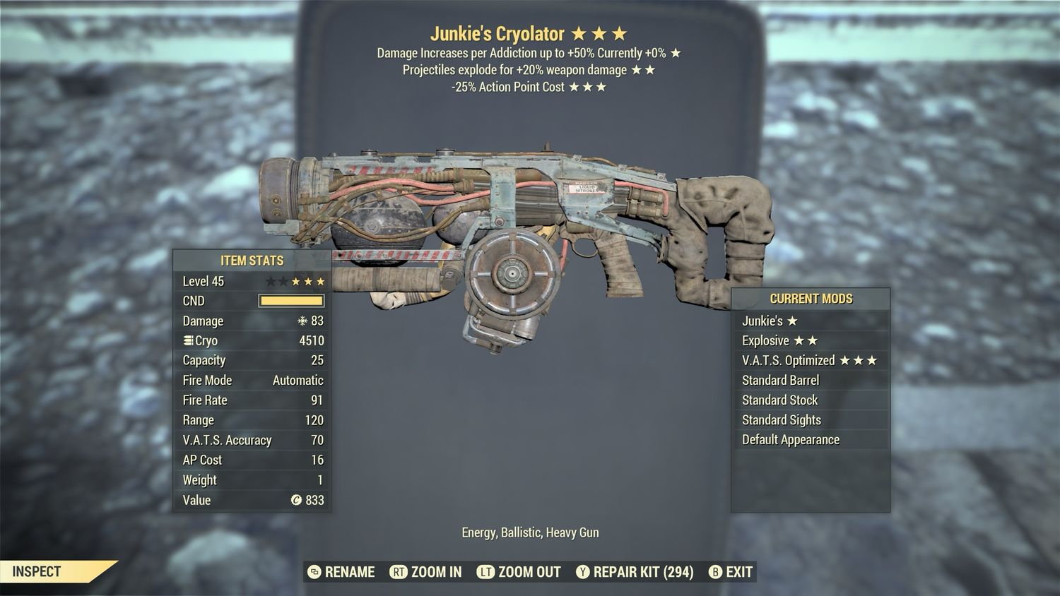 Junkie Explosive 25 Cryolator