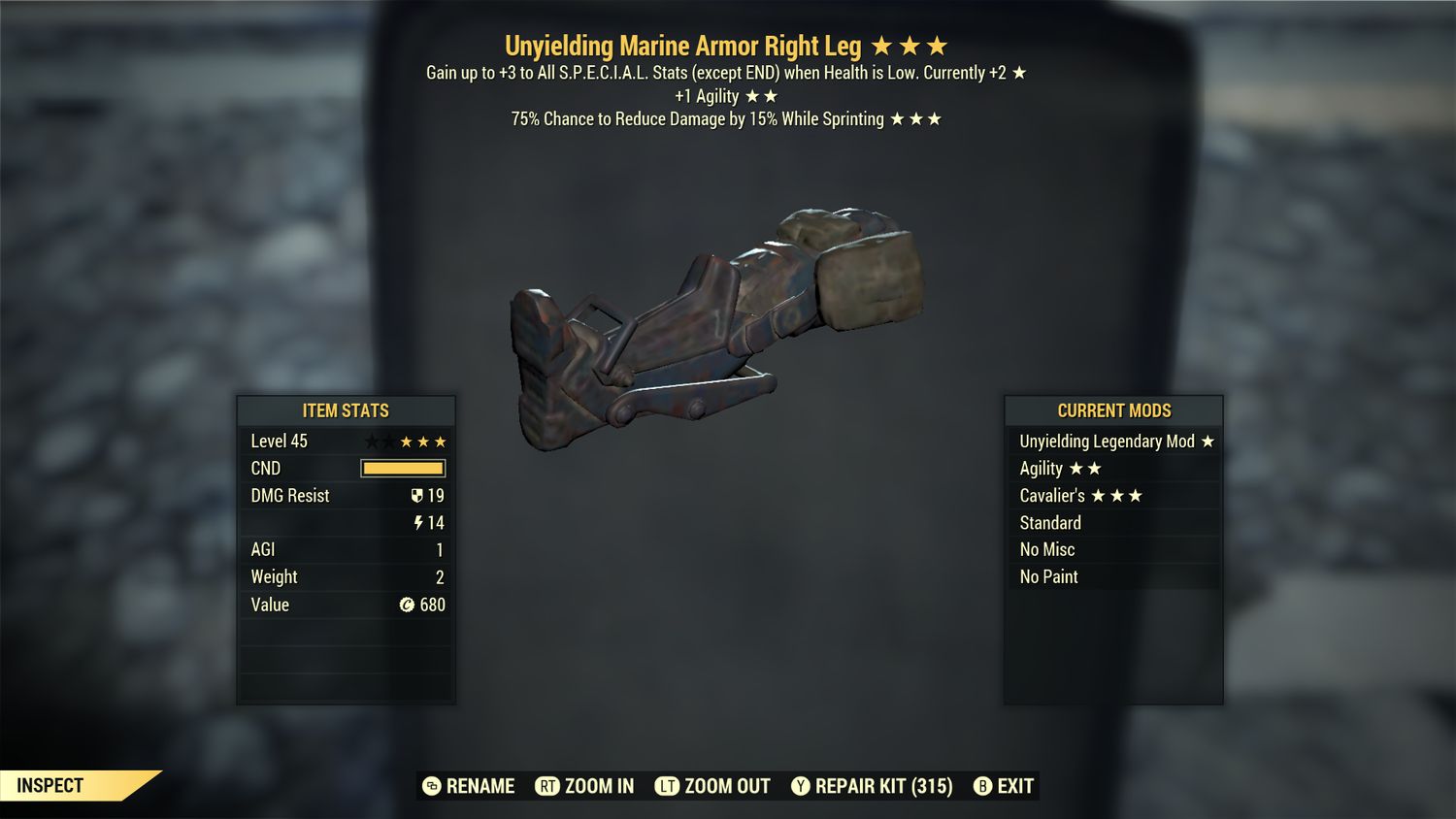 Unyielding A Cavalier Marine RL