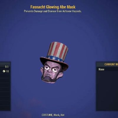 Glowing Abe Mask