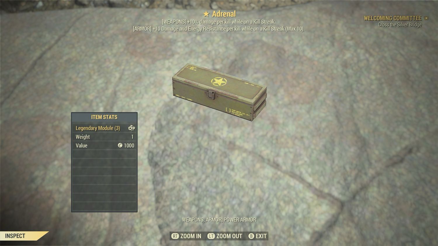 Adrenal Perk Mod Box