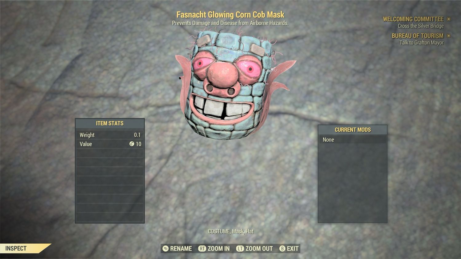 Fasnacht Glowing Corn Cob Mask