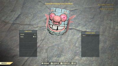 Fasnacht Glowing Corn Cob Mask