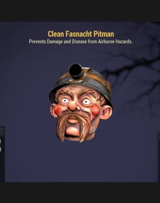 Fasnacht Clean Pitman Mask