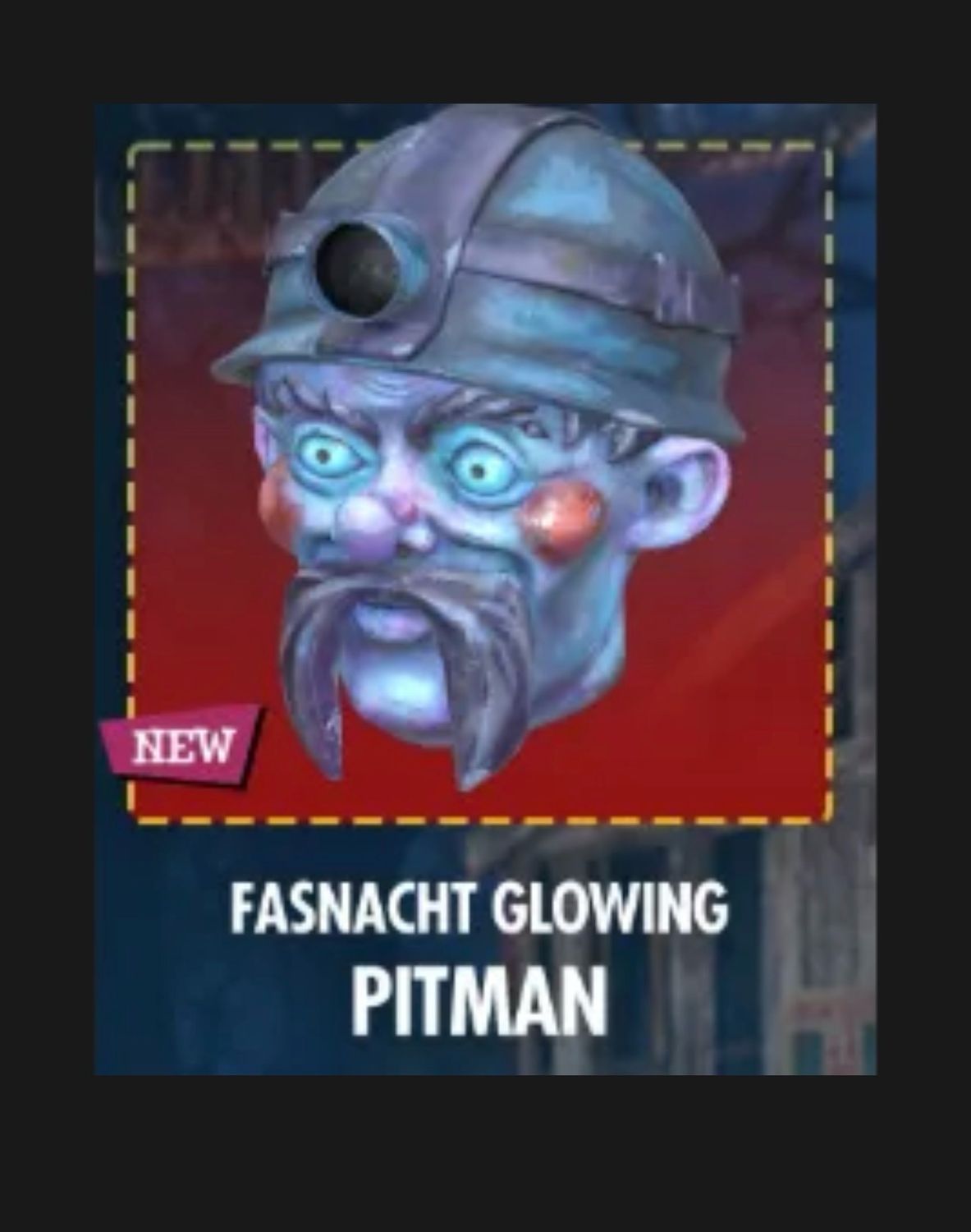 Fasnacht Glowing Pitman Mask