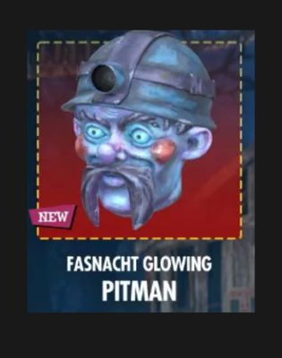 Fasnacht Glowing Pitman Mask