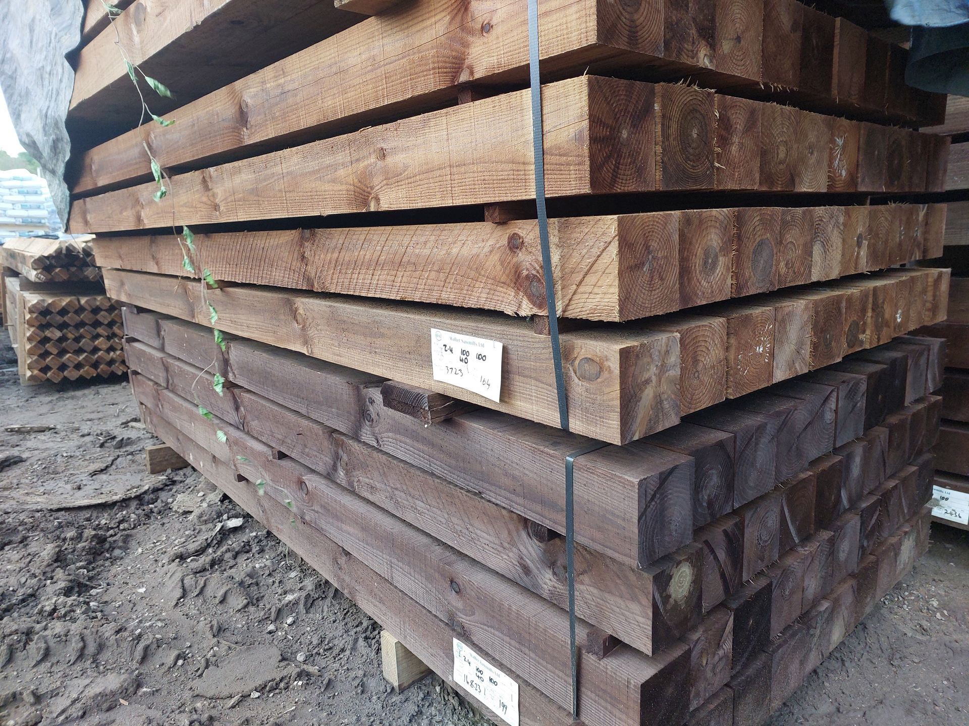 Timber Posts 4x4 Brown