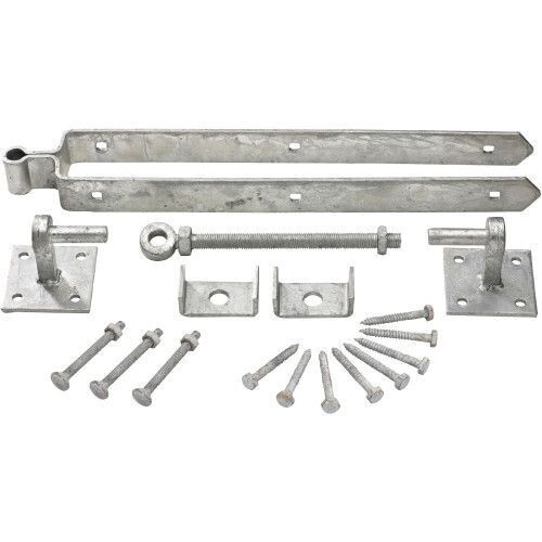 Adjustable Bottom Fieldgate Hinge Sets - on 4" x 4"PREPACKED