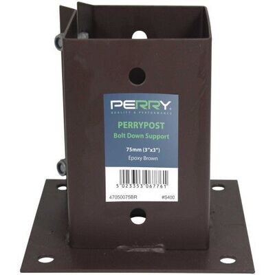 PerryPost Bolt Grip Fence Post Support to Bolt Down