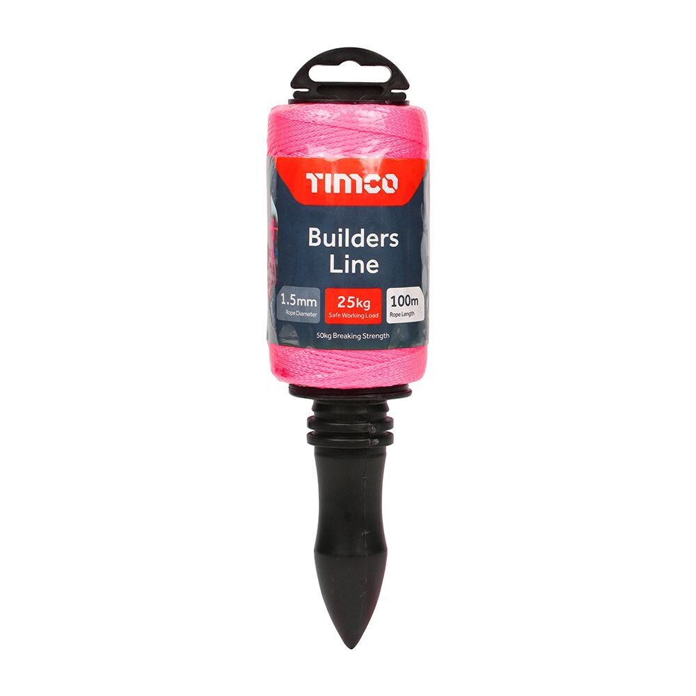Builders Line - Pink - Winder
1.5mm x 100m