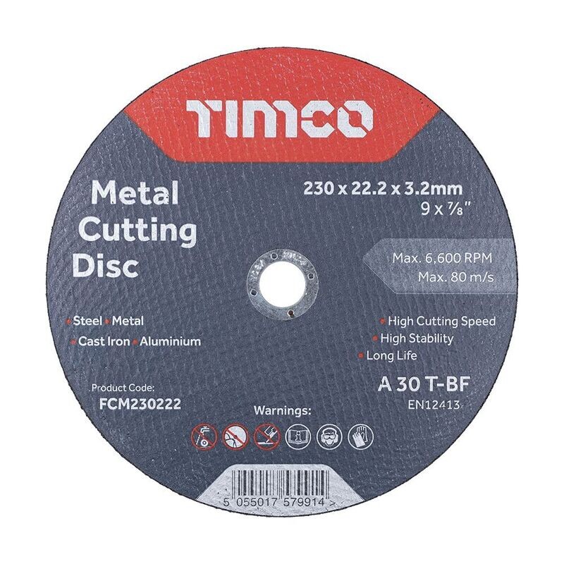 Bonded Abrasive Disc 230 x 22.2 x 3.2