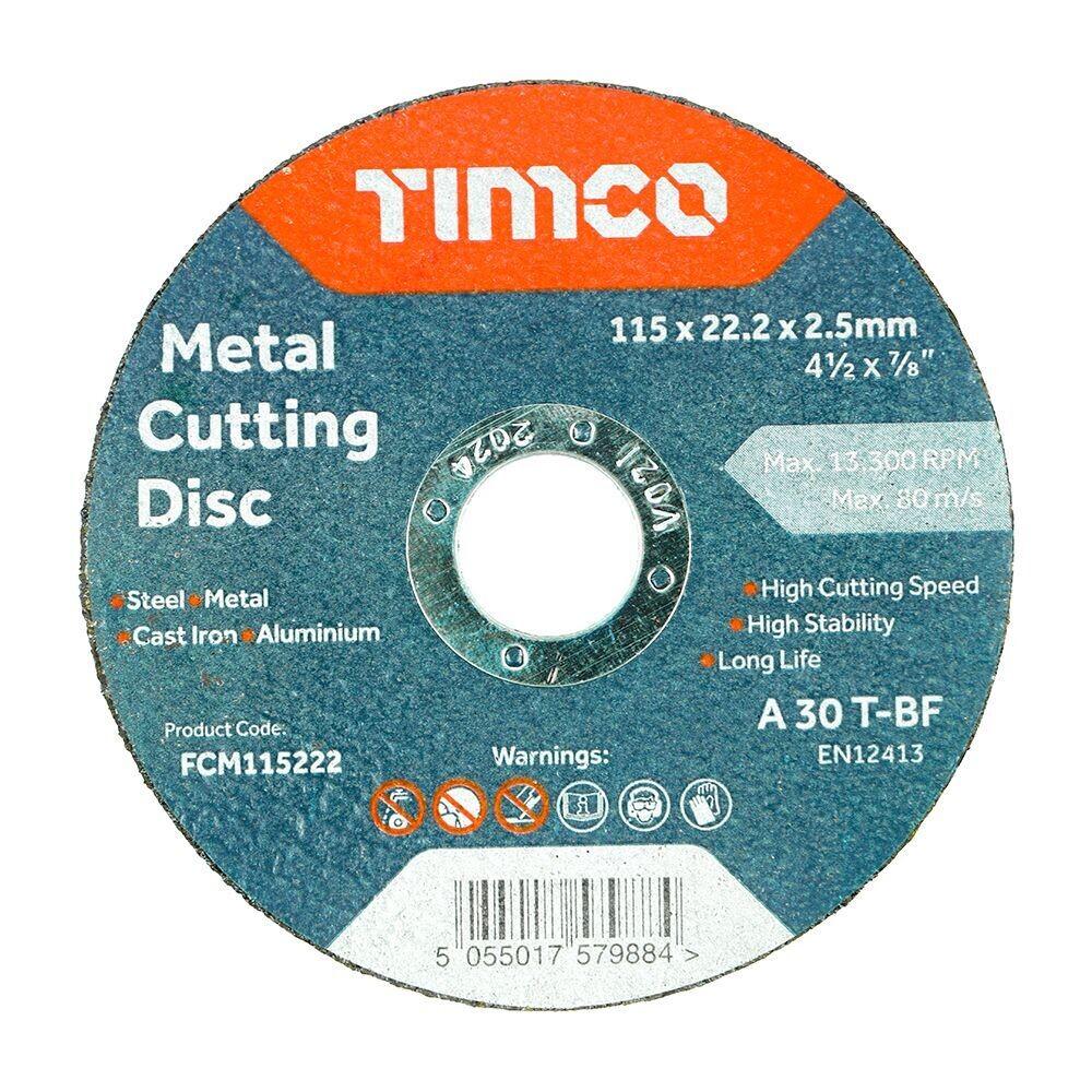 Bonded Abrasive Disc 115 x 22.2 x 2.5