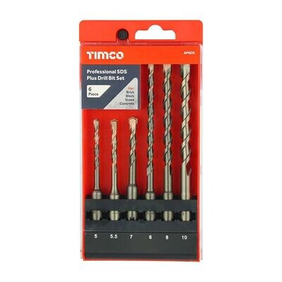 Professional SDS Plus Drill Bit Set
6pcs