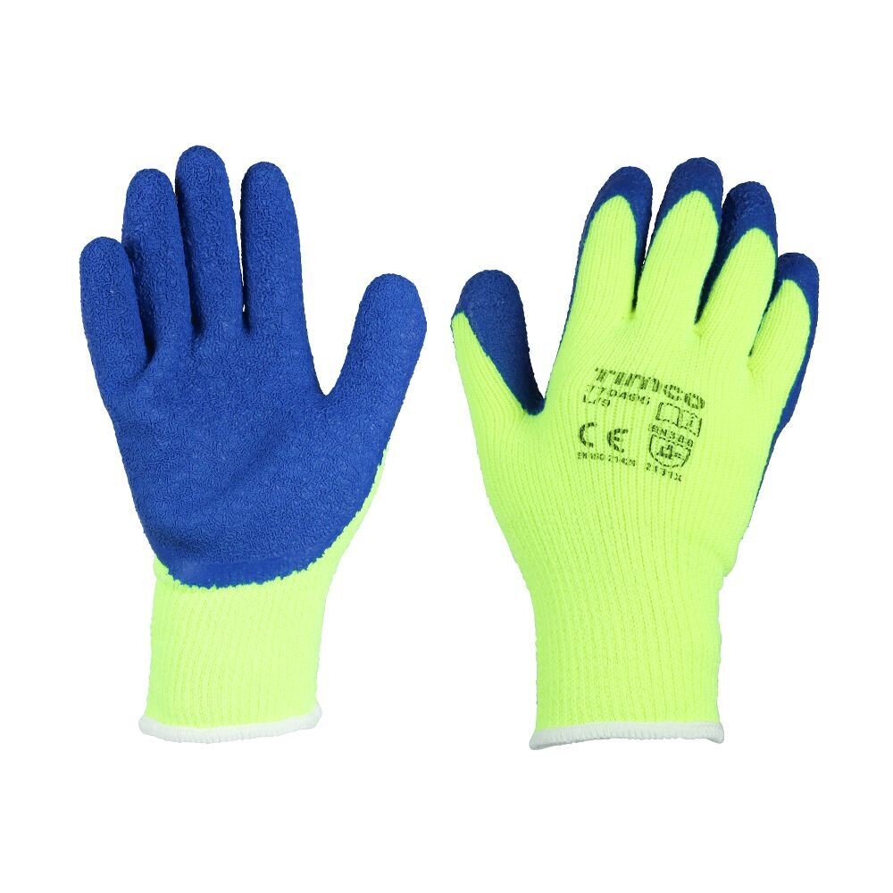 Warm Grip Gloves - Crinkle Latex Coated Polyester