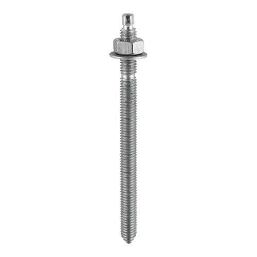 Chemical Anchor Threaded Studs, Nuts & Washers - Hot Dipped Galvanised
M10 x 130