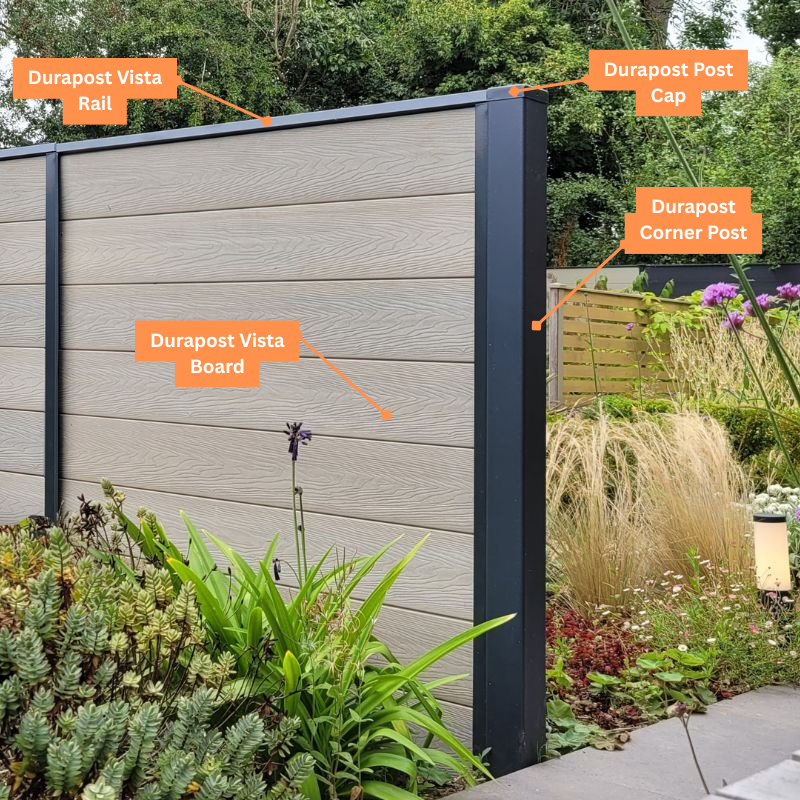 DuraPost VISTA® Composite Fencing Boards (Pk of 4)