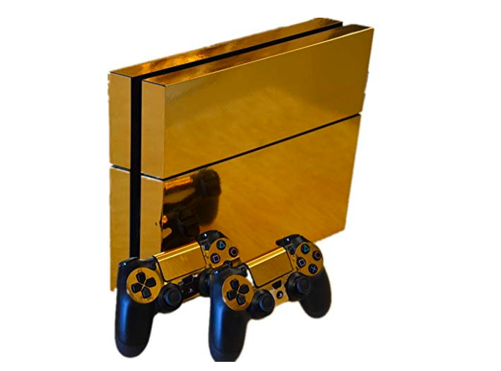 Playstation 4 Custom Gold Design