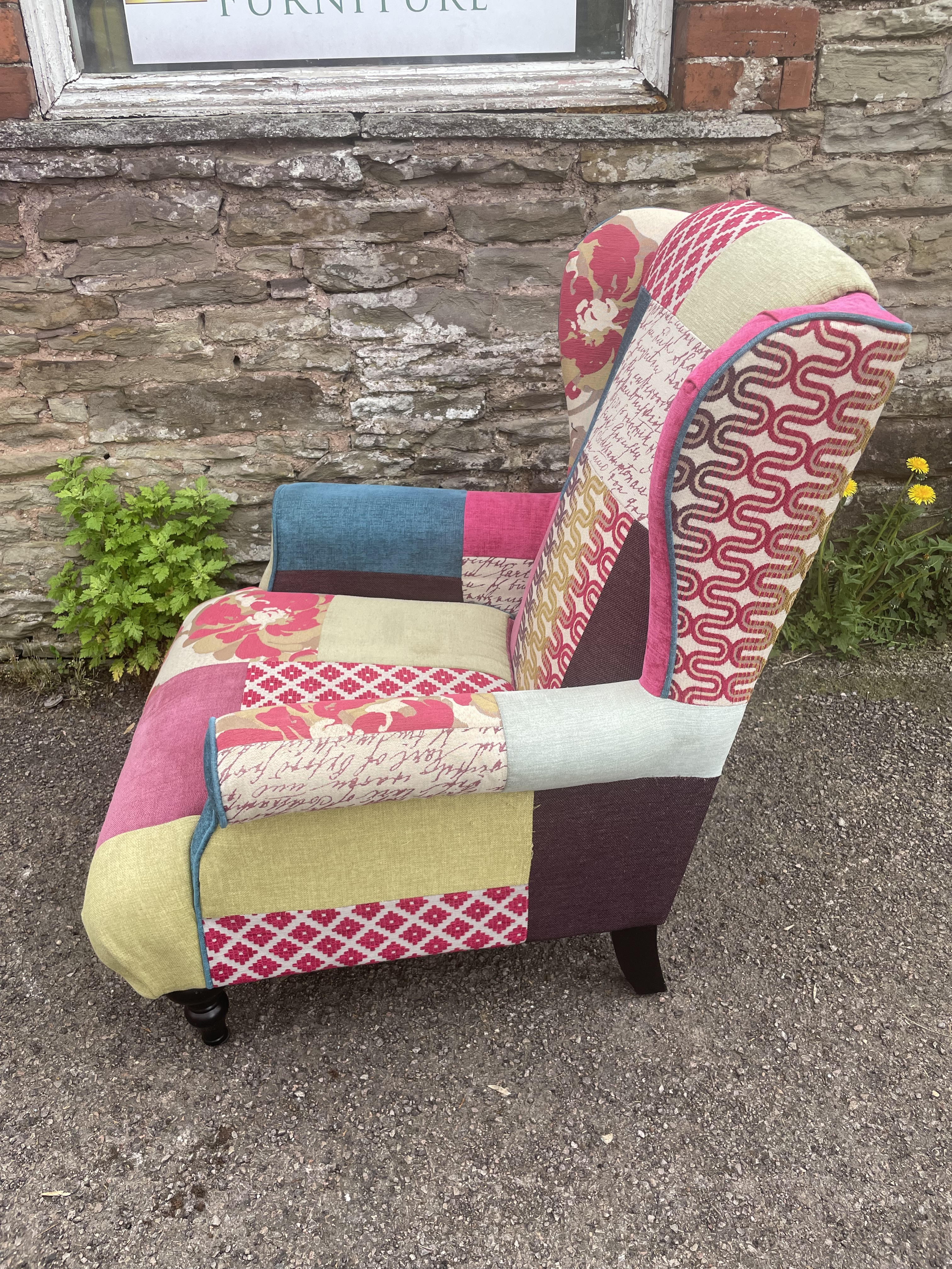 Patchwork store armchair dfs