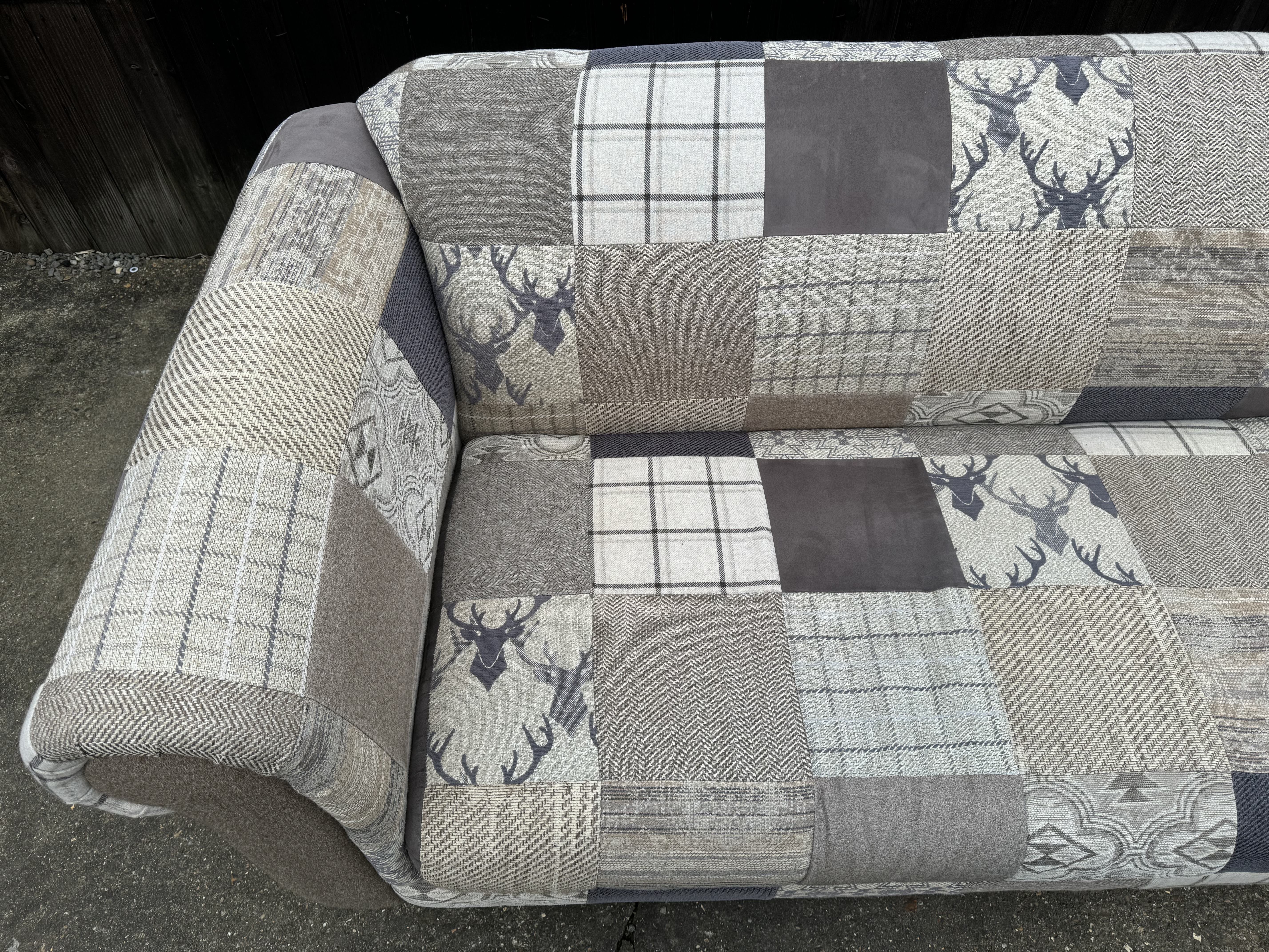 DFS Patchwork 3 Seater Sofa EARLE FREE DELIVERY