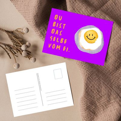 Postkarte „Ei“ Postkarte „Ei“