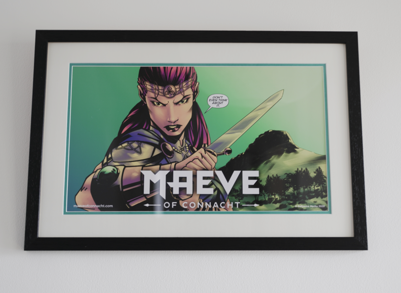 Maeve In Your Living Space - Fancy Framed Depiction of The Queen