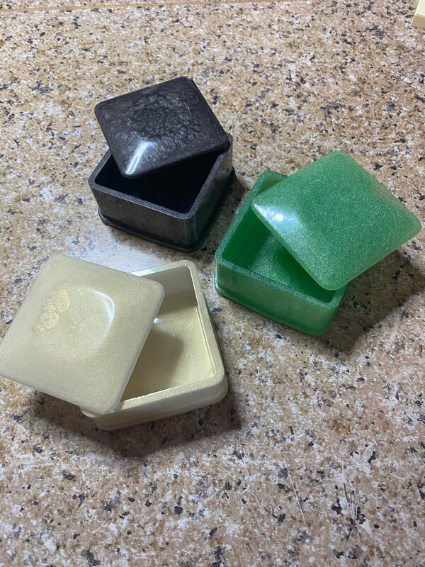 Shiny Resin Trinket/Jewelry Boxes