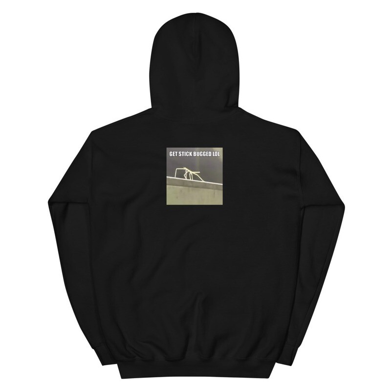 Get Stickbugged On Back Hoodie