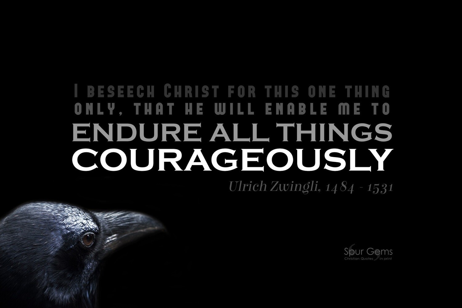 *Endure All Things - Ulrich Zwingli