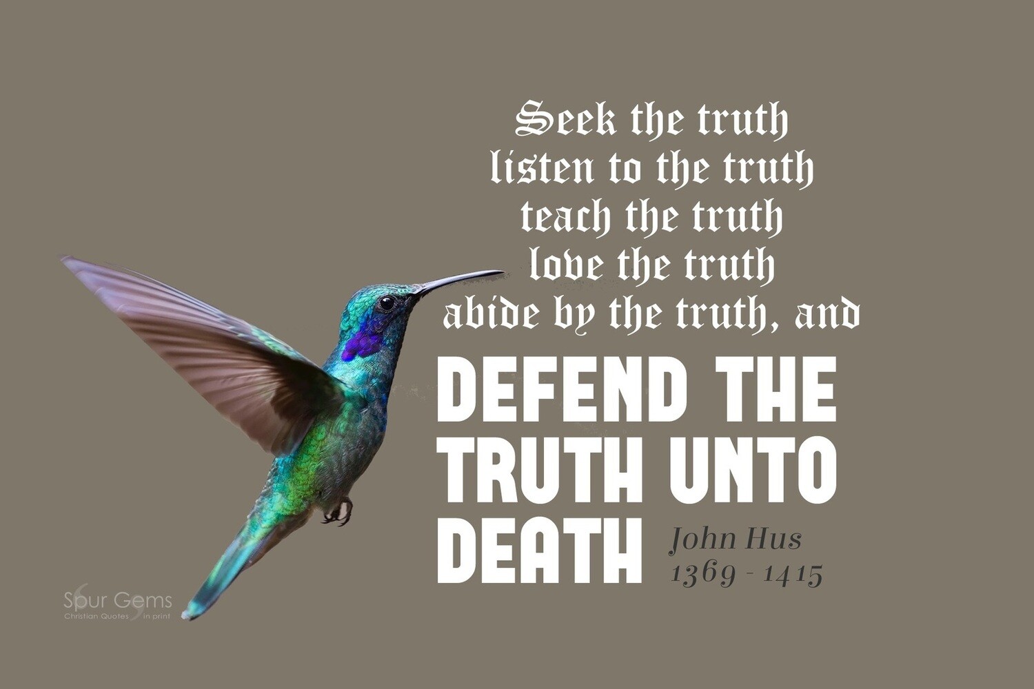 *Defend the Truth - John Hus