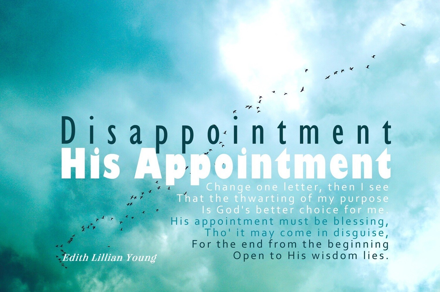 *Disappointment - His Appointment vs 1