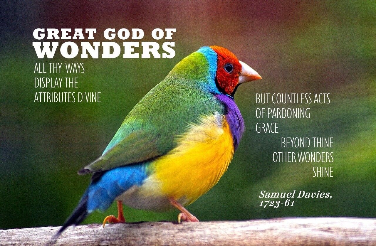 *Great God of wonders vs 1