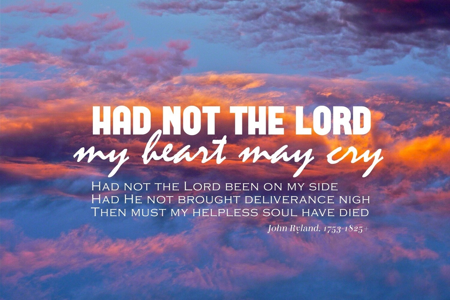 Had not the Lord vs 1