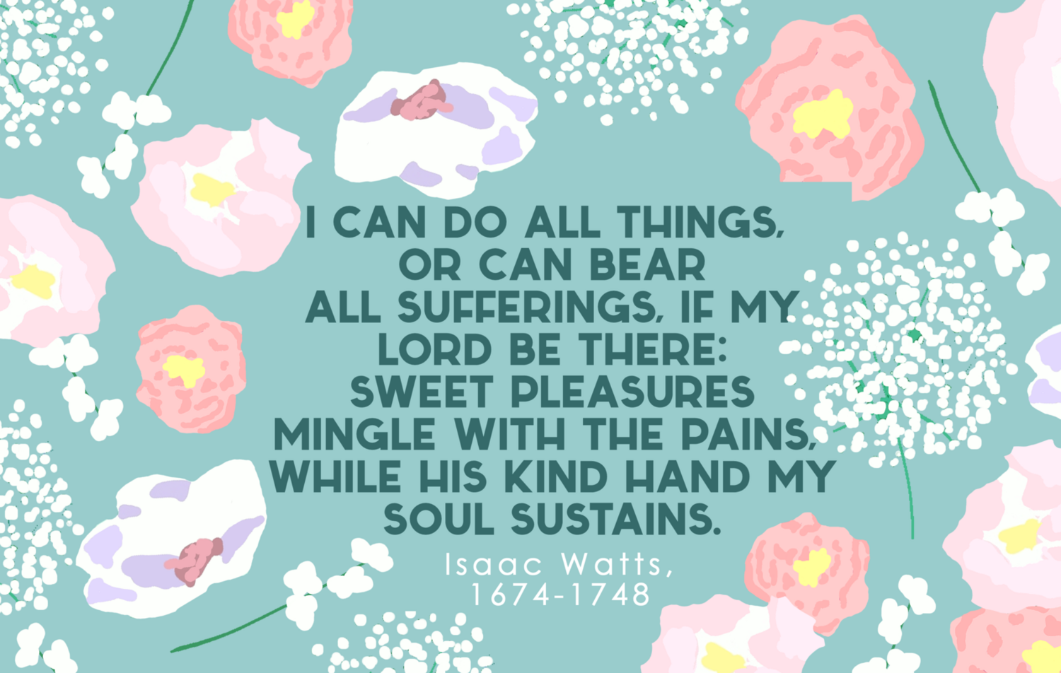 His kind hand my soul sustains (full)