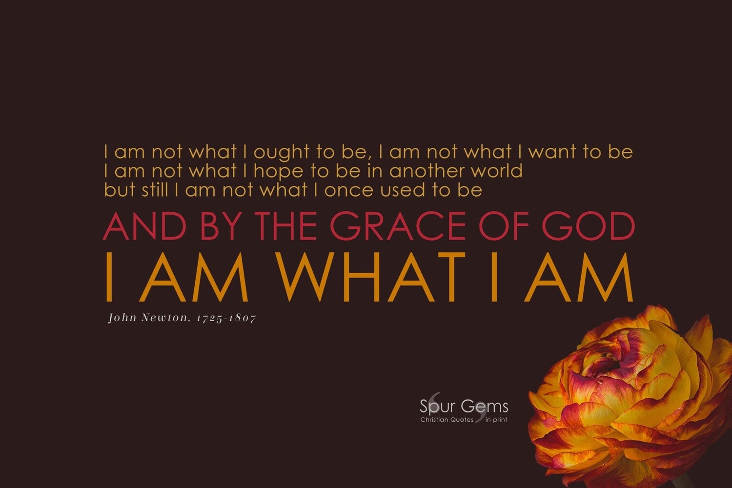 I am what I am - John Newton